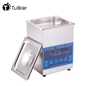 Tullker 2L Digital Dental Ultrasonic Cleaner Degas Sweep Frequency Nut Screw PCB Board Ultrasound Dirty Parts Washer Machine