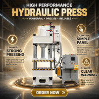 Presse hydraulique à quatre colonnes 200T pour le moulage de poudre de quartz graphite, machine de compactage de poudre par pressage à froid, avec moteur PLC et pompe à roulement
