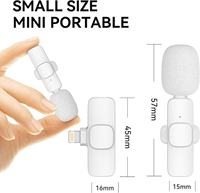Microphone Lavalier Sans Fil à Réduction de Bruit avec SNR de 100 dB, Plug-and-Play pour iPhone, TikTok, YouTube et Diffusion en Direct
