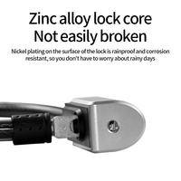 Câble de sécurité pour vélo de qualité professionnelle, codé par couleur, compatible avec les cadres, les roues et les accessoires