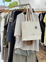 Sac en papier kraft recyclé blanc classique pour emballage cadeau, personnalisable avec votre propre logo, vente en gros, luxe, fantaisie, OEM