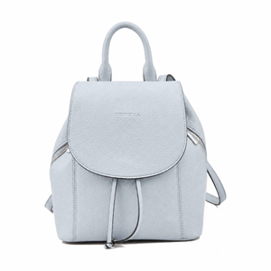 Elegant <b>Recycled</b> Leather Ladies Bucket Backpack Drawstring Flap Knapsack Water Resistant <b>Recycle</b> <b>Product</b> for Casual Travel - Product Image 5