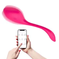 Kuğu şekli vibratör uzaktan App kontrolü ile, şarj edilebilir 9 titreşimler g-spot ve klitoris stimülatörü giyilebilir külot vibratör