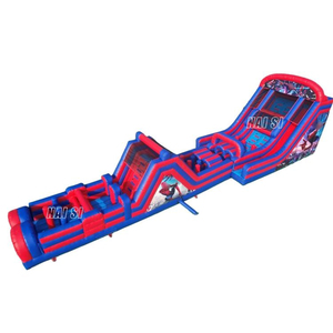 Pista de Obstáculos Inflable Gigante Comercial con Tobogán, Muro de Escalada, Juegos de Salto y Carrera, Desafío Extremo - Product Image 1