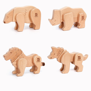 Nuovo Prodotto: Puzzle Magnetico 3D in Legno a Forma di <span class=keywords><strong>Orangutan</strong></span> per lo Sviluppo dell'Intelligenza e l'Educazione Precoce dei Bambini - Product Image 4