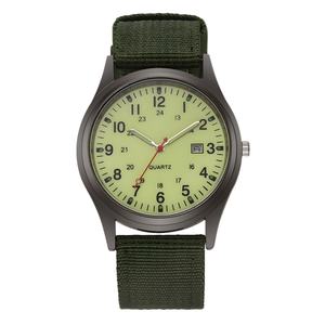 Reloj Deportivo Analógico de Cuarzo para Hombre, Unisex, con Correa de Nailon Luminosa, Resistente al Agua, Estilo Táctico Informal - Product Image 1