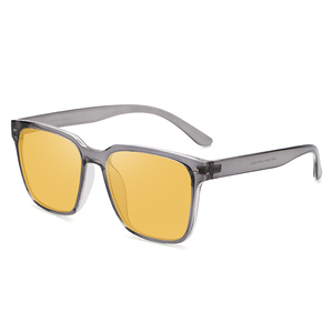 Monturas de Gafas Cuadradas con Protección Anti Luz Azul, Modelo Top Tr90 Amarillo, para Bloquear la Luz Azul de la Computadora - Product Image 6