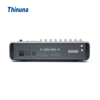 Console de mixage professionnelle Thinuna MX-F8 8 canaux avec effets, mixeur audio USB, amplificateur de puissance, console de mixage avec microphone