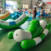 Parc aquatique, piscine à balles océaniques, jouets aquatiques gonflables, balançoire, équipement de bateau banane, piscine gyroscopique, roue du vent et roue du feu