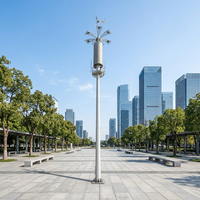 Farol Decorativo Moderno con LED para Jardín Exterior, Poste de Lámpara Galvanizado en Caliente Q235B Q355B, Altura Personalizada, para Paisajismo y Comunidades