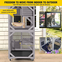Structure de rangement pour enclos extérieur pour chat, grande aire de jeux pour chat avec ponts, passerelles, petites maisons, accessoires pour animaux de compagnie, vente en gros