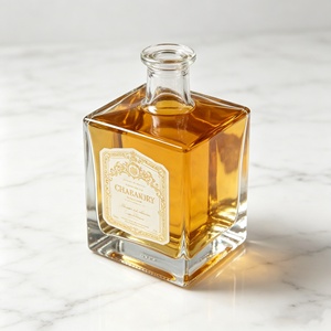 Botella de Vidrio Plana de 500 ml a Precio Económico para Licor, Vodka, Whisky, <span class=keywords><strong>Ginebra</strong></span>, con Etiqueta y Serigrafía - Product Image 3