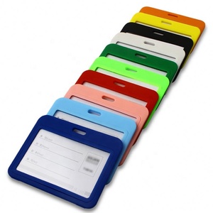Porte-cartes d'identité en plastique PP transparent double face personnalisé - Product Image 2