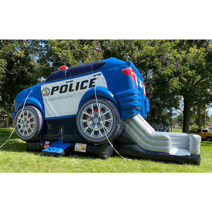 Château gonflable commercial PD <span class=keywords><strong>pour</strong></span> <span class=keywords><strong>voiture</strong></span> avec toboggan, bleu, en PVC robuste <span class=keywords><strong>pour</strong></span> fêtes d'enfants et <span class=keywords><strong>location</strong></span> d'événements - Product Image 4