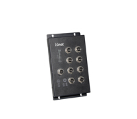 Switch Ethernet Industrial Gigabit de 8 Puertos Sin Administración M12 para Redes Ferroviarias y de Transporte