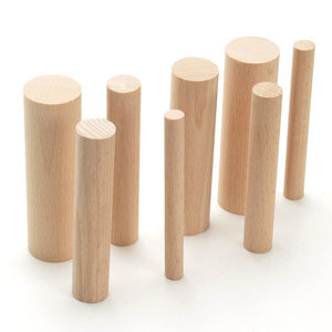 Chưa hoàn thành bằng gỗ chốt que tròn Gậy cho DIY Thủ công mỹ nghệ khắc cờ hiệu giáng sinh lớp âm nhạc Đảng gỗ nghệ thuật gỗ gậy nghệ thuật - Product Image 3