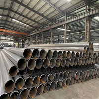 Harga pabrik ASTM A106 A53 A36 114 140 168- 325 406 711mm SSAW LSAW Spiral pipa baja lasan dilapisi FBE PE