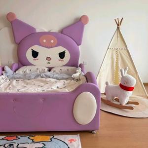 Cama Infantil Moderna de Madera JINS, Cama de Princesa con Tobogán y Almacenamiento para Niñas, Diseño de Dibujos Animados para Dormitorio Infantil - Product Image 3