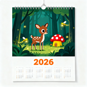 Bán Buôn Tùy Chỉnh Tường Lịch Với Thiết Kế OEM Và Logo Hiển Thị 2026 Mới Lịch Tùy Chỉnh Thiết Kế In Ấn Tường Lịch - Product Image 6