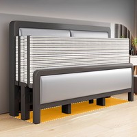 Lit double pliant moderne maison stockage portable simple dortoir étudiant location maison lit en fer pour hôtel et villa