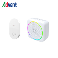 Timbre Inalámbrico con Control Remoto a Batería Advent FLD-616B, Venta Directa de Fábrica, con Material ABS y Fácil Instalación