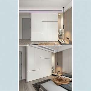 Armoire sur pied en bois massif, luxe léger, personnalisée, écologique, durable, éclairage LED pour la chambre à coucher, l'entrée, les chaussures - Product Image 3