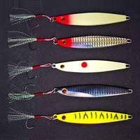 Leurre de pêche artificiel coulant en métal pour jigging en haute mer, idéal pour la pêche en roche océanique