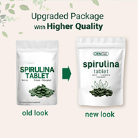 Compléments alimentaires en capsules de spiruline biologique, comprimés de spiruline et chlorelle en poudre, marque privée