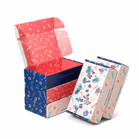 Boîte d'expédition en carton ondulé kraft personnalisée pour vêtements, style minimaliste, impression numérique, avec logo de marque