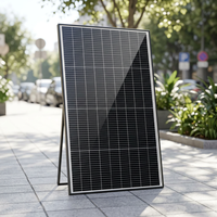 Panneau solaire rigide en verre à cadre noir 873x525x25mm 100W 12V, module PV monocristallin pour caravane, camping-car, hors réseau