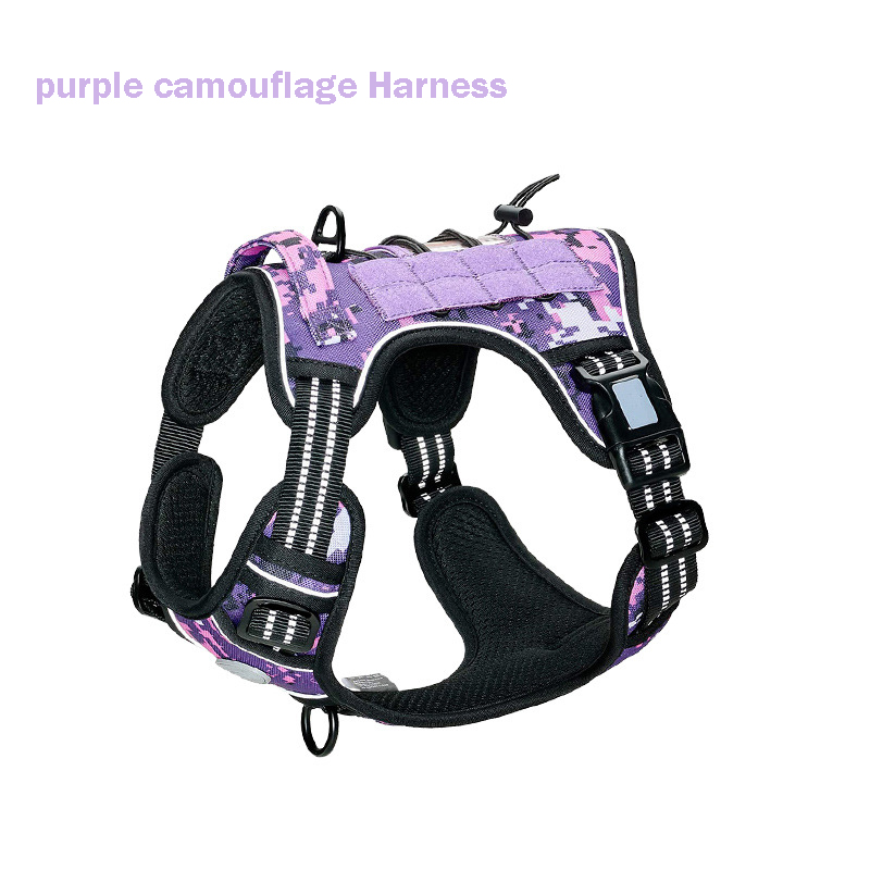 Harnais camouflage violet