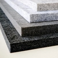 Panneaux acoustiques muraux en feutre de fibre de polyester insonorisants modernes, très demandés, pour la décoration des plafonds et des murs des hôtels et des écoles