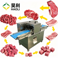 Machine à découper la viande commerciale, trancheuse à poisson et à bœuf, hachoir à poitrine de poulet, acier inoxydable de qualité alimentaire, automatique, haute efficacité, nouvelle