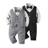 Vestido infantil, novo estilo plus veludo crianças roupas conjunto de festa crianças vestido bebê menino trajes de baile formal vestido para casamentos