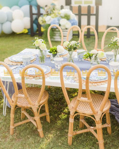 Silla Infantil de Ratán Moderna Hecha a Mano con Características de Seguridad para Fiestas de Cumpleaños y Bodas, Uso en Sala de Estar, Accesorios para Fotos Infantiles - Product Image 3