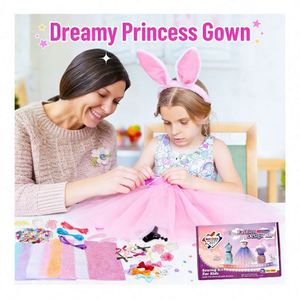 DIY <b>Sewing</b> Kit Unisex Plastic Diecast Mannequin Fabric Templates <b>Scissors</b> Needles Markers Ribbons Trims Flowers Bows Storage - Product Image 3