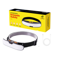 Linterna Frontal Recargable LED IP65 Impermeable, Haz de Luz Amplio de 230°, 450 Lúmenes, Súper Brillante, para Correr, Pescar, Senderismo, Camping