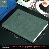 Agenda Diaria Personalizada A5/B5, Cuaderno de Tapa Dura de Cuero PU, Planificador de Bolsillo, Diario, 100 Hojas, Encuadernación Cosida, Logotipo Personalizado