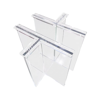 Vente en gros pieds de bureau en acrylique modernes personnalisés meubles de remplacement étanches pour bricolage pour base de table base de table à manger