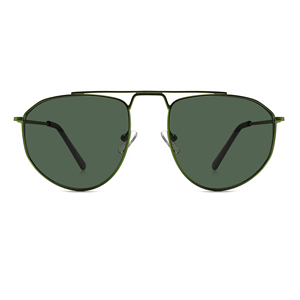 Venta al por mayor de gafas de sol cuadradas de metal unisex nueva lente de gradiente gafas de piloto para hombres mujeres oro marrón único gafas de sol de moda - Product Image 4