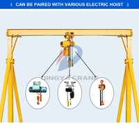 Qualité CE ISO 2/5/8/10t petit atelier grue Kran Grua Portable grue Mobile ascenseur boutique mobile simple poutre portique grue de levage