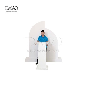 Support de toile de <span class=keywords><strong>fond</strong></span> en PVC blanc pour mariages et événements, idéal pour les salles de séminaire - Product Image 1