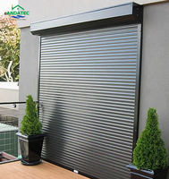 Porte à enroulement verticale en aluminium de haute qualité, design industriel moderne, avec dispositifs de sécurité pour entrepôts