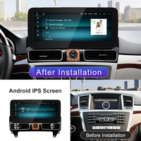 STWEI Pantalla Multimedia GPS de 12.3 Pulgadas con Android 15, CarPlay Inalámbrico y Android Auto para Mercedes Benz Clase M W166 ML250 350, 1 Año de Garantía