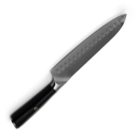 Couteau de chef Santoku de cuisine en acier Damas VG10 67 couches de 8 pouces, fabriqué avec une boîte