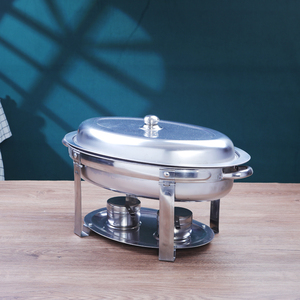 Equipo de Buffet de Acero Inoxidable para Restaurantes y Servicios de Catering, Plato para Calentar Comida, Juego de Recipientes para Servir, Suministros para Hoteles y Fiestas - Product Image 2