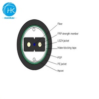 Cable de Fibra Óptica de 12 Núcleos para Exteriores, Precio por Metro, Figura 8, FTTH