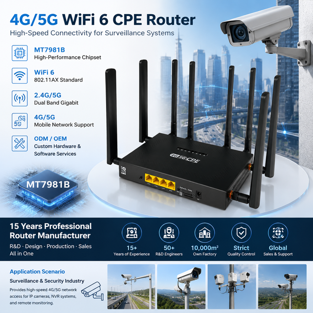 Sim Card 4G 5G WiFi Wireless Modem CPE QOS/VPN/SDK Firewall WEP Encryption Support WireGuard Firewall Di Rete 5G LTE Router