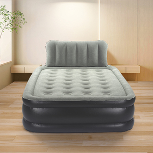 Comfortable Large Air Mattress High <strong>Rise</strong> Tight Double Side Inflatable <strong>Bed</strong> with AC Built-in Pump - Product Image 3