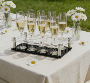 Bandeja de Acrílico Personalizada para Botellas de Vino, para Hoteles, Bares, Restaurantes y Bodegas - Decoración Elegante para Mesa - Product Image 4